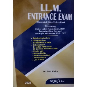 Aarti & Company's LL.M Entrance Exam 2023 (Mumbai & Other Universities) by Dr. Avni Mistry